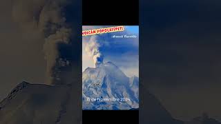 Popocatépetl Impresionante actividad de grandes fumarolas este 15 de Noviembre 2024 shortsvideo s [upl. by Adore404]