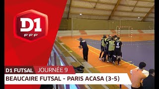 J9  Beaucaire Futsal  Paris ACASA 35 le résumé [upl. by Acissj47]