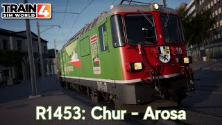 R1453 Chur  Arosa  Arosalinie  Ge 44 ii  Train Sim World 4 [upl. by Eiramana743]