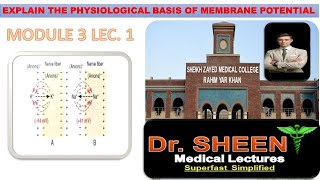 EXPLAIN THE PHYSIOLOGICAL BASIS OF MEMBRANE POTENTIAL MODULE 3 LEC1 CHAPTER 5 [upl. by Vihs]