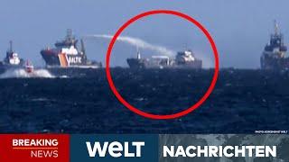 OSTSEE 73 Meter lang 640 Tonnen Öl Beladener Tanker quotAnnikaquot brennt vor Kühlungsborn I WELT LIVE [upl. by Marys]