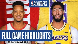 TRAIL BLAZERS at LAKERS  FULL GAME HIGHLIGHTS  August 20 2020 [upl. by Eilerua478]