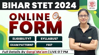 Bihar STET Notification 2024  Eligibility Syllabus Exam Pattern Bihar TET Full Info By Gargi Mam [upl. by Eznyl]