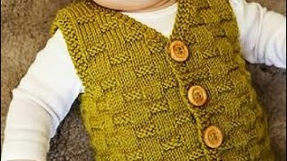 Easy Sweater for KidsSweater for BeginnersSimple Sweater Knitting TutorialDesign255 [upl. by Sivar]