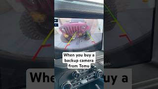 POV You bought a backup camera from Temu [upl. by Eesdnil]