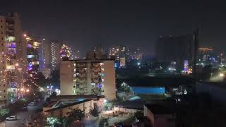 Diwali night view in Gurugram [upl. by Glynis541]