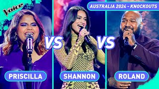 Roland Shannen amp Priscilla Full Knockouts Performances  The Voice Australia 2024 [upl. by Kcirddehs630]