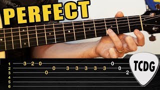 Melodía FÁCIL en Guitarra Acústica Perfect  Ed Sheeran  TABS TCDG [upl. by Eelah]