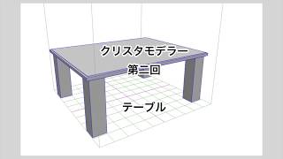 CLIP STUDIO MODELER 第二回 テーブル [upl. by Virgin]