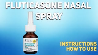 Fluticasone nasal spray how to use How and when to take it Who cant take Fluticasone [upl. by Anaahs674]