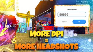 DPI Settings free fire  Best DPI For Headshots [upl. by Dronski]