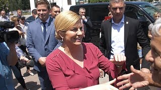 PREDSJEDNICA KOLINDA GRABAR KITAROVIĆ U ĐAKOVU [upl. by Bullock425]