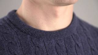 Hawick Knitwear Mens 100 Lambswool Cable amp Rib Pullover [upl. by Ecitsuj]