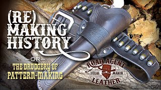 Making a Vintage Leather Money Belt amp Holster Pattern for Cowboy Western Cosplay Leatherworking [upl. by Edward304]