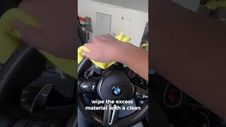 Best way to clean car leather leather cleaning car automotive [upl. by Esekram]