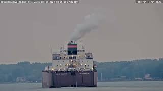 Paul R Tregurtha passing Marine City on Aug 5th 2024 [upl. by Higgs585]