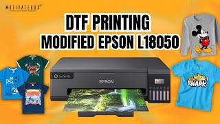 Transform your designs into vibrant prints with DTF on our converted epson L18050 printer 🎨 [upl. by Tartan346]