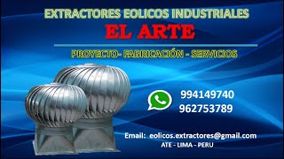 como instalar extractores eólicos industriales [upl. by Verney]