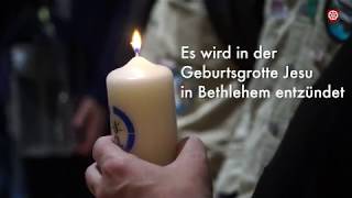 Das Friedenslicht aus Bethlehem für Bischof Kohlgraf [upl. by Balbinder483]