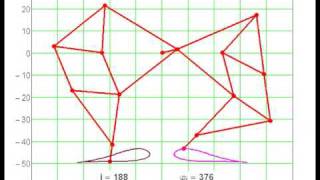 Simulation of motion of the Theo Jansens mechanism by using Mathcad [upl. by Nahtonoj]