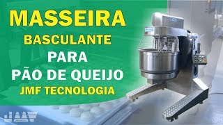 MÁQUINA DE PÃO DE QUEIJO  MASSEIRA BASCULANTE JMF 200 BE  JMF TECNOLOGIA [upl. by Hyacinthie]