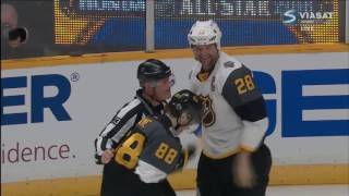 John Scott vs Patrick Kane Hit Goal and Fight [upl. by Nguyen]