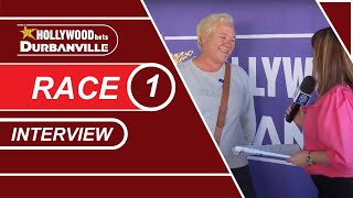 20241026 Hollywoodbets Durbanville interview Race 1 won by PINK PIGEON [upl. by Yleak]