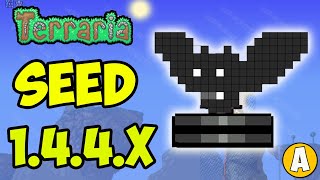 Terraria how to get BAT STATUE NEW SEED 1449  Terraria 1449 Bat Statue [upl. by Mikaela]