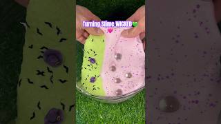 Turning Slime WICKED🧹🩷😳 slime satisfying [upl. by Alledi]