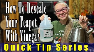 How to descale your teapot with vinegar [upl. by Eicram]