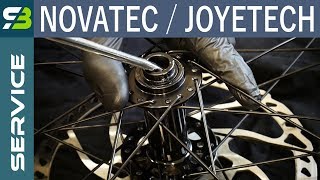 Novatec D791SB  Joytech Front Hub Overhaul How To Remove The Cups [upl. by Seldon]