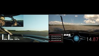 Koenigsegg Jesko Vs Hennessey Venom F5 0250 Mph Acceleration side by side [upl. by Notniuq886]