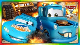 Cars 3 Driven to win ★★ BLUE MCQUEEN amp MATER ★★  no cars full movie  only game videogame [upl. by Janean]