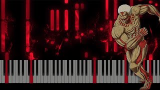 Attack on Titan  YouSeeBIGGIRLTT Reiner Bertholdt Transformation Theme Epic MIDI Piano Shorts [upl. by Aninaj648]