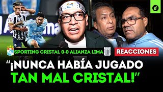 quotSE VIENEN TIEMPOS DIFÍCILES quot REACCIONES de HINCHAS tras SPORTING CRISTAL 00 ALIANZA LIMA  Depor [upl. by Aik]