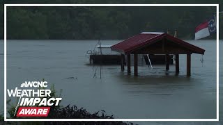 Officials warn residents near Lake Lure in NC to evacuate in wake of Helene [upl. by Pearse]