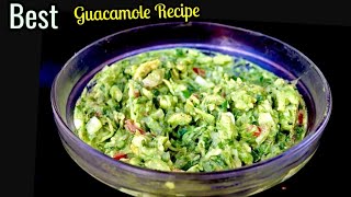 Best Guacamole RecipeEasy guacamole Avocado Salsa How to make chipotle guacamole [upl. by Itnahsa166]