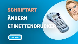 Wie man Schriftarten auf einem Dymo LetraTag XR Etikettendrucker ändert [upl. by Annaear]