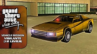 GTA VC Original NEW 100 Walkthrough  Vehicle Mission Vigilante 12 levels [upl. by Laurin835]