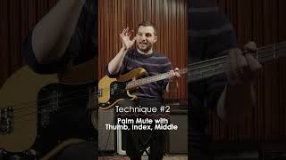 Quick Tips Electric Bass Muting Techniques [upl. by Ezara]