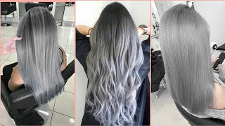 GORGEOUS GRAY HAIR COLOR IDEAS FOR GIRLS  COLOR DE PELO GRIS [upl. by Con]