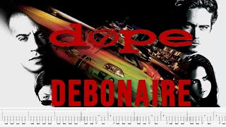 Dope  Debonaire GUITAR BACKING TRACK  TAB [upl. by Atsahc]