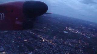 Air Berlin Dash 8 Q400 Stuttgart Takeoff Runway 25 [upl. by Areval]