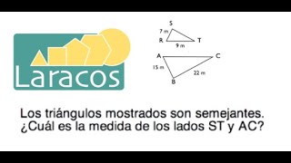 Proporciones en triángulos semejantes [upl. by Avat727]