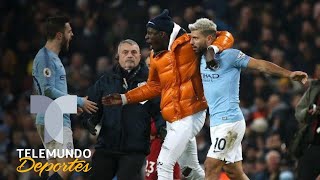 ¡Inédito Confunden a Benjamin Mendy con un invasor y casi le caen encima  Telemundo Deportes [upl. by Einallem]