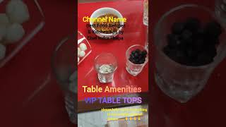 chefindrathapa VIP Table tops VIP Table Amenities shorts short shortvideo shortsviral funny [upl. by Acinimod859]