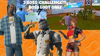 3 BOSS CHALLENGE I DO A INSANE CLUTCH [upl. by Noneek640]