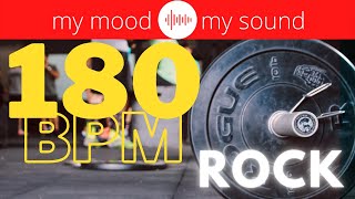 ROCK Music 1h for Running and Working out 180 BPM  HIGH INTENSITYMix 34 [upl. by Frost430]