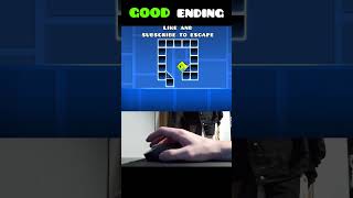 Geometry Dash Cube Trap GOOD Ending 😂 shorts [upl. by Suirad532]