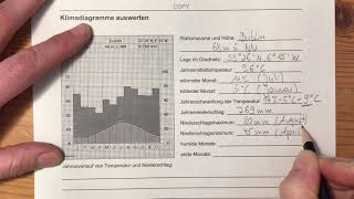 Klimadiagramm auswerten [upl. by Warner]